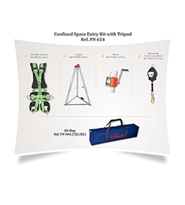 Confined Space Entry Kit with Tripod