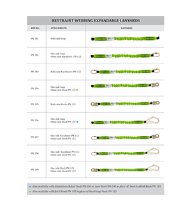 Restraint Expandable Lanyards