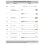 Restraint Twisted Rope Lanyards